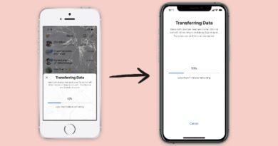 Signal iOS transfer data